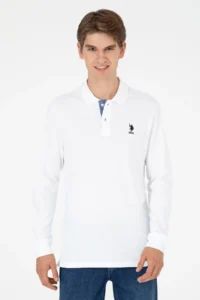 US Polo Assn. Men WHITE Basic Sweatshirt