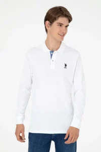 US Polo Assn. Men WHITE Basic Sweatshirt - Image 3