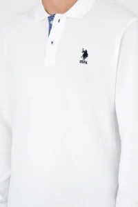 US Polo Assn. Men WHITE Basic Sweatshirt - Image 7