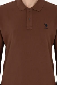 US Polo Shirt Assn. Men Brown Basic Sweatshirt - Image 6