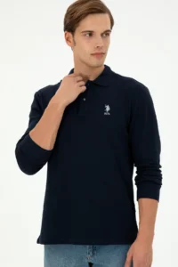 US Polo Assn. Men Navy Blue Basic Sweatshirt - Image 3
