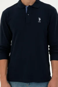 US Polo Assn. Men Navy Blue Basic Sweatshirt - Image 6