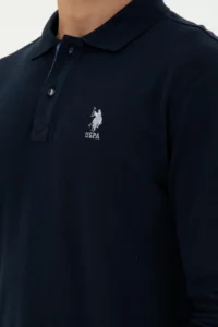US Polo Assn. Men Navy Blue Basic Sweatshirt - Image 7