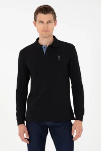 US Polo Assn. Men Black Basic Sweatshirt