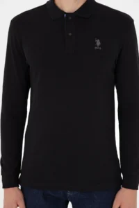 US Polo Assn. Men Black Basic Sweatshirt - Image 6