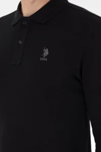US Polo Assn. Men Black Basic Sweatshirt - Image 7