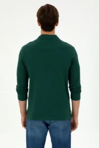 US Polo Shirt Assn. Men dark Green Basic Sweatshirt - Image 5
