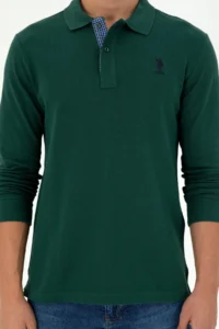 US Polo Shirt Assn. Men dark Green Basic Sweatshirt - Image 6