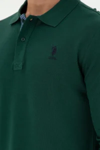 US Polo Shirt Assn. Men dark Green Basic Sweatshirt - Image 7