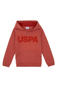 US Polo Shirt Assn. Boys' Brick Red Basic Sweatshirt - Image 2