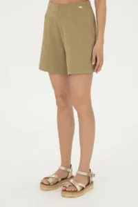 US Polo Assn. Women Khaki Knitting Shorts - Image 2