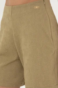 US Polo Assn. Women Khaki Knitting Shorts - Image 5