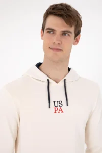 US Polo Assn. Men Cream Sweatshirt - Image 2