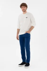US Polo Shirt Assn. Men comfort Fit Crew Neck Cream Sweatshirt - Image 4