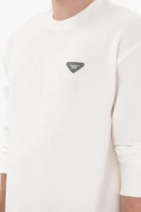 US Polo Shirt Assn. Men comfort Fit Crew Neck Cream Sweatshirt - Image 7