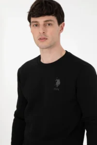US Polo Shirt Assn. Men Black Sweatshirt - Image 2