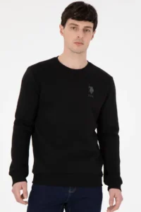 US Polo Shirt Assn. Men Black Sweatshirt - Image 3