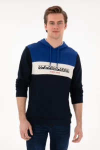 US Polo Assn. Men Navy Blue Sweatshirt - Image 3