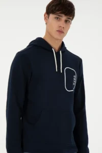 US Polo Assn. Men Navy Blue Sweatshirt - Image 3