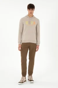 US Polo Assn. Men Stone Sweatshirt - Image 4