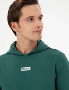 US Polo Assn. Men dark Green Sweatshirt - Image 2