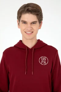 US Polo Assn. Men Burgundy Sweatshirt - Image 2