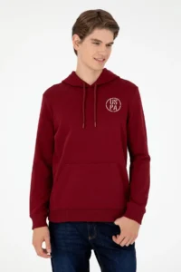 US Polo Assn. Men Burgundy Sweatshirt - Image 3