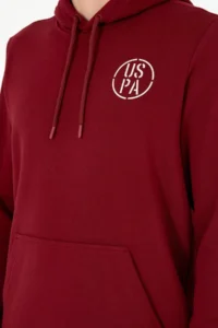 US Polo Assn. Men Burgundy Sweatshirt - Image 7