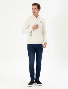 US Polo Assn. Men Cream Sweatshirt - Image 4