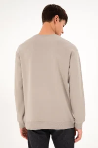 US Polo Shirt Assn. Men Stone Basic Sweatshirt - Image 6