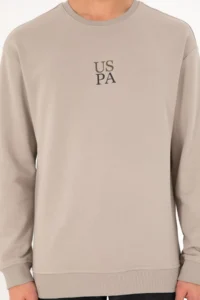 US Polo Shirt Assn. Men Stone Basic Sweatshirt - Image 7