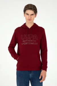 US Polo Assn. Men Burgundy Sweatshirt - Image 3