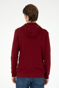 US Polo Assn. Men Burgundy Sweatshirt - Image 5