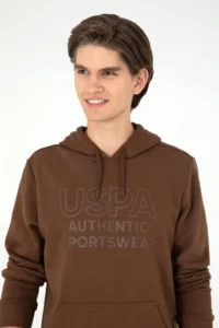 US Polo Assn. Men Brown Sweatshirt - Image 2