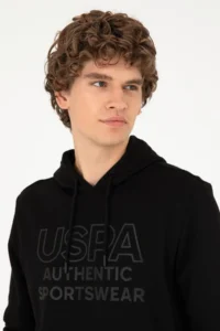 US Polo Assn. Men Black Sweatshirt - Image 2