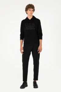 US Polo Assn. Men Black Sweatshirt - Image 4