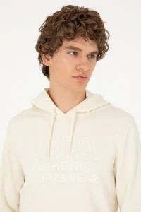 US Polo Assn. Men Cream Sweatshirt - Image 2