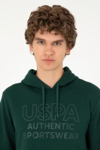 US Polo Assn. Men dark Green Sweatshirt - Image 2