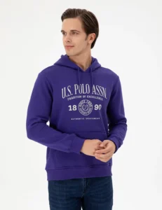 US Polo Assn. Men Purple Sweatshirt - Image 3
