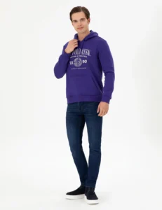 US Polo Assn. Men Purple Sweatshirt - Image 4