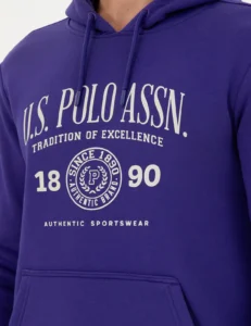 US Polo Assn. Men Purple Sweatshirt - Image 7