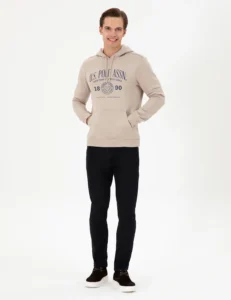 US Polo Assn. Men Stone Sweatshirt - Image 4