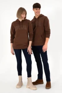 US Polo Assn. Men Regular Fit Hooded Brown Basic Sweatshirt - Image 2