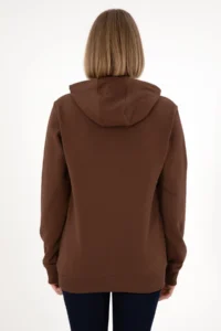 US Polo Assn. Men Regular Fit Hooded Brown Basic Sweatshirt - Image 4