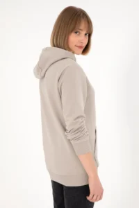 US Polo Assn. Men Regular Fit Hooded Stone Basic Sweatshirt - Image 4