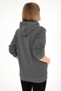 US Polo Assn. Men Regular Fit Hooded Anthracite Melange Basic Sweatshirt - Image 4