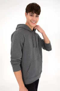 US Polo Assn. Men Regular Fit Hooded Anthracite Melange Basic Sweatshirt - Image 5