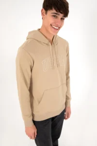 US Polo Assn. Men Regular Fit Hooded Sand Basic Sweatshirt - Image 5