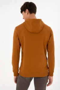 US Polo Assn. Men Regular Fit Hooded Coconut Basic Sweatshirt - Image 6
