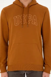 US Polo Assn. Men Regular Fit Hooded Coconut Basic Sweatshirt - Image 7
